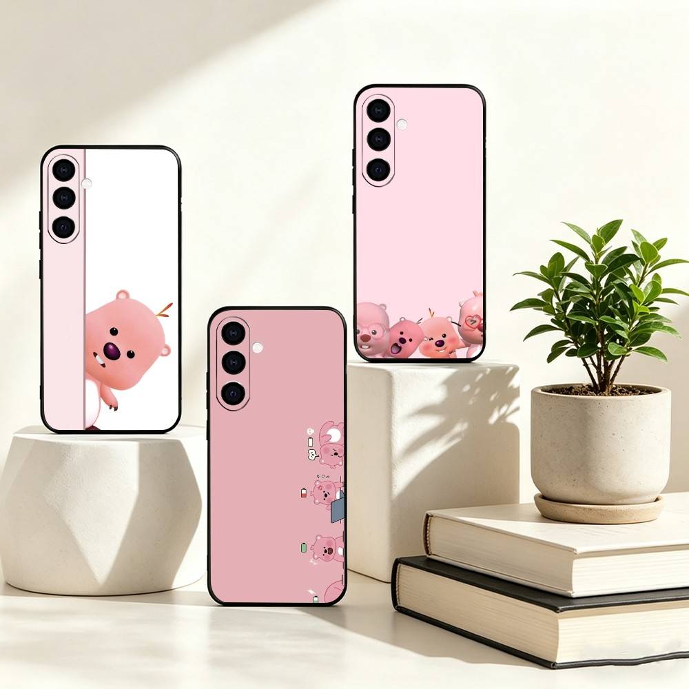 Phone Cases Loopy - Lovely PinkC-CartoonL-Loopys-s Phone Case Black Silicone