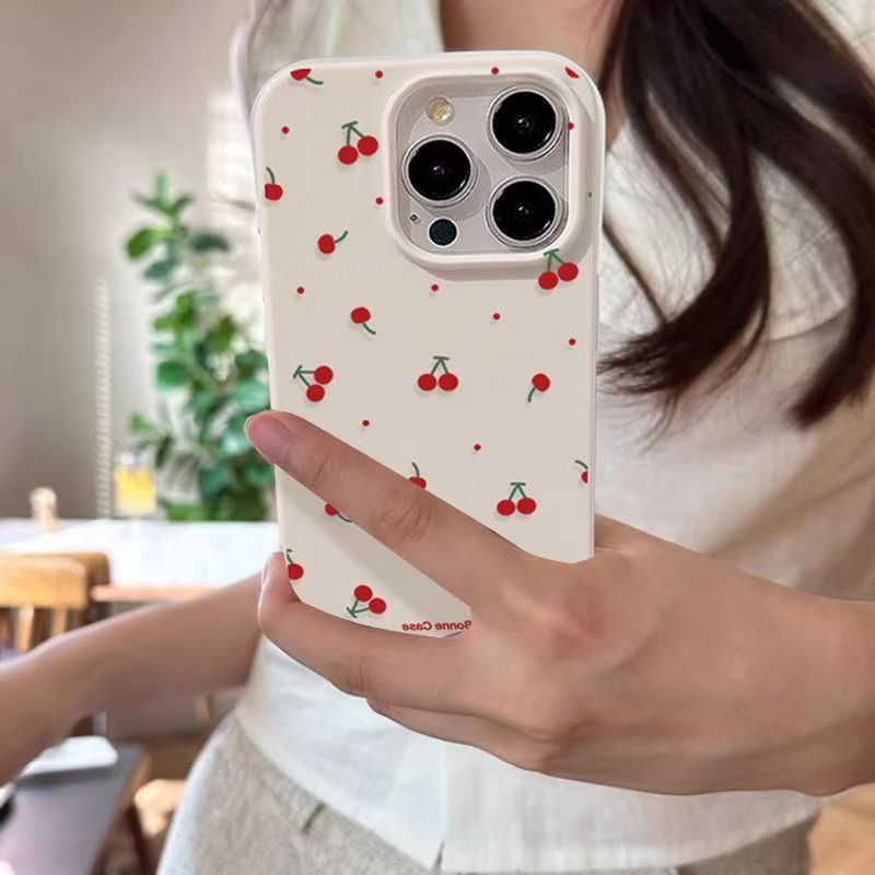Phone Cases Cherry - Cute Cartoon Cherry Lichee Pattern Phone