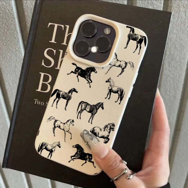 Phone Cases Horse - Realistic Style Horse Head Cow Animals