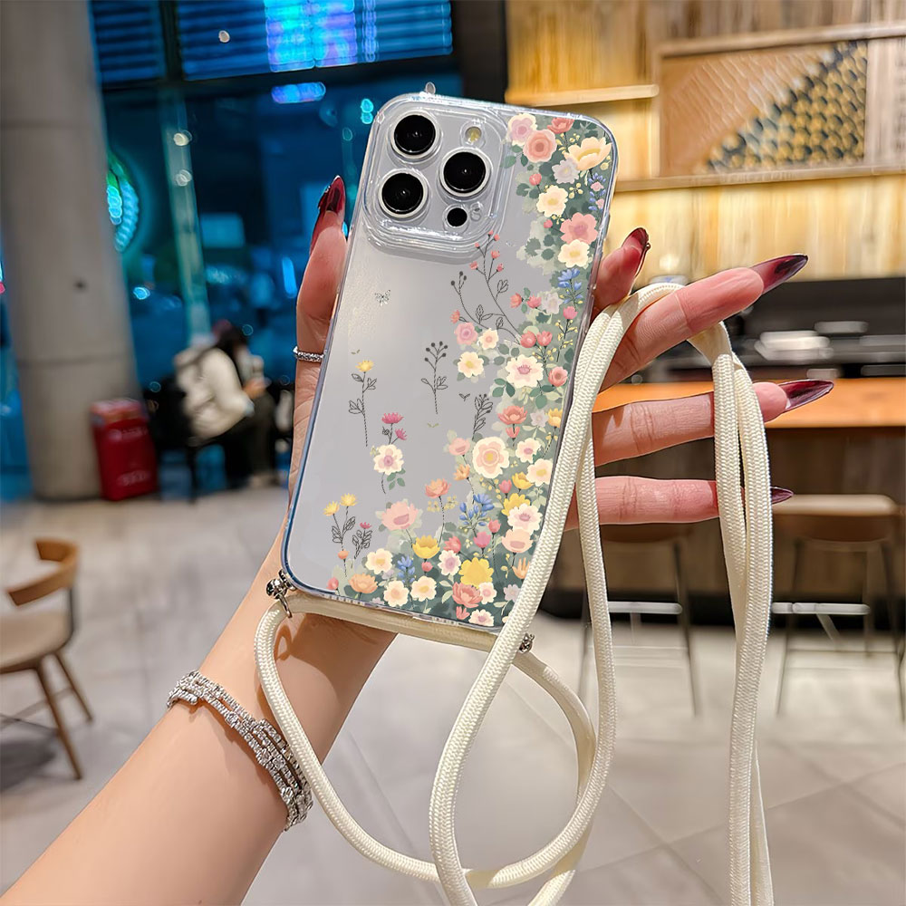 Phone Cases Protective - Crossbody Lanyard Strap Phone Case For