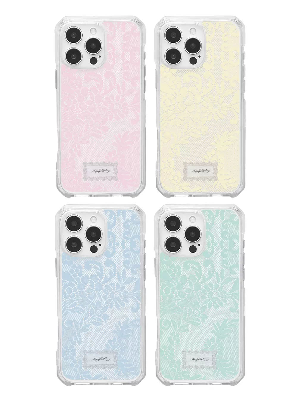 Phone Cases Korea - Korean Ins Colored Lace Sweet Girl