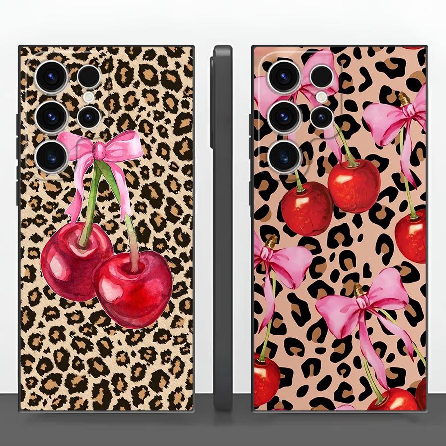 Phone Cases Cherry - Leopard Cherry Funda Phone Cover Case