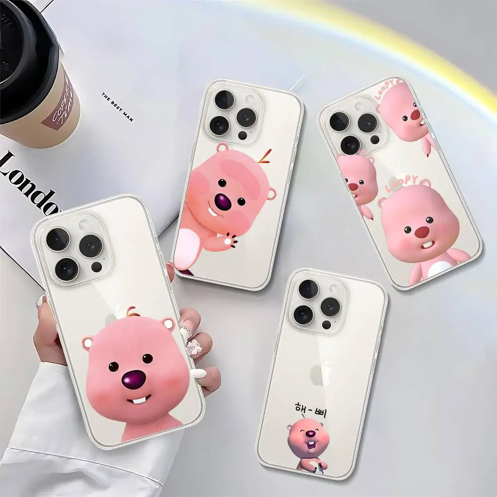 Phone Cases Loopy - Korea-P-Pororo Cute L-Loopy Phone Case For