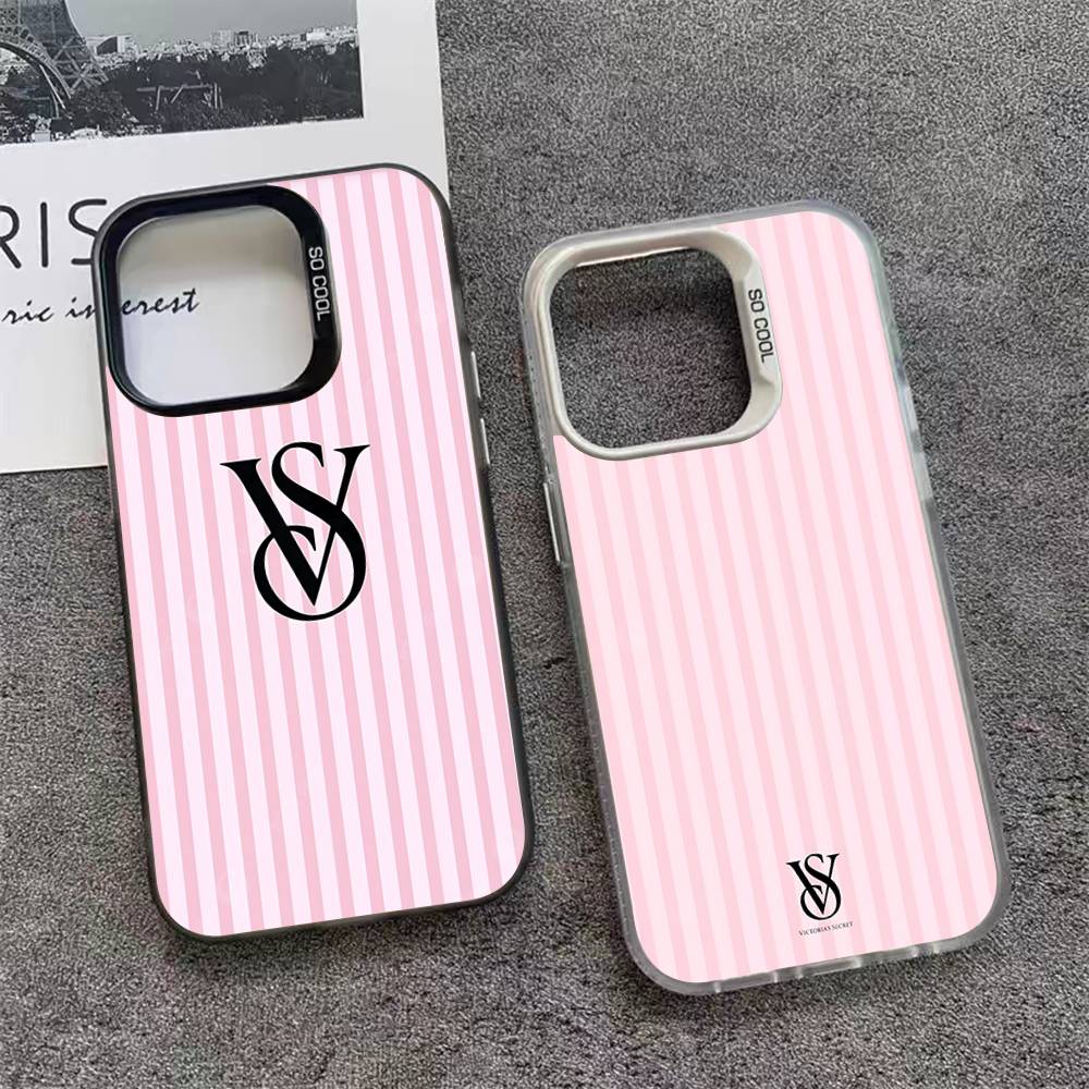 Phone Cases Louis Vuitton - Cool V-Victoria's Secret Silver Shockproof Back