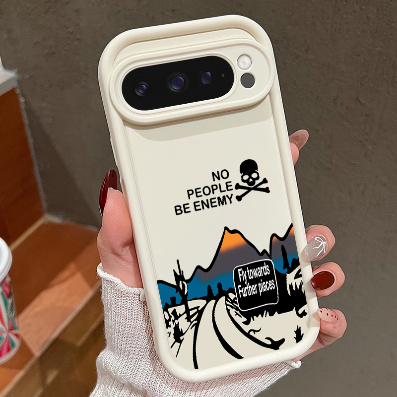 Google Pixel 9 - Mountain Road Patterned Phone Case For