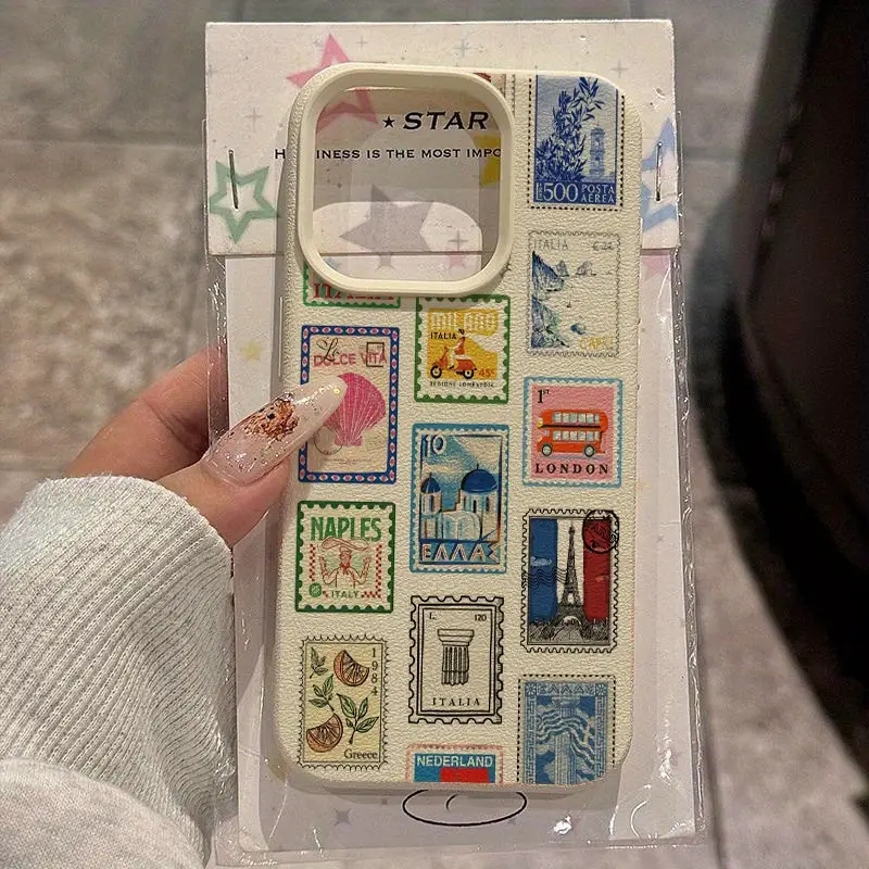 Phone Cases Designer - Vibrant Retro Stamp Lichee Design Phone