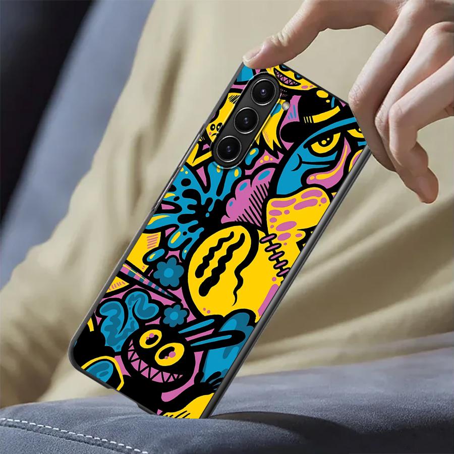 Phone Cases Designer - Cartoon Graffiti Design Case for Samsung