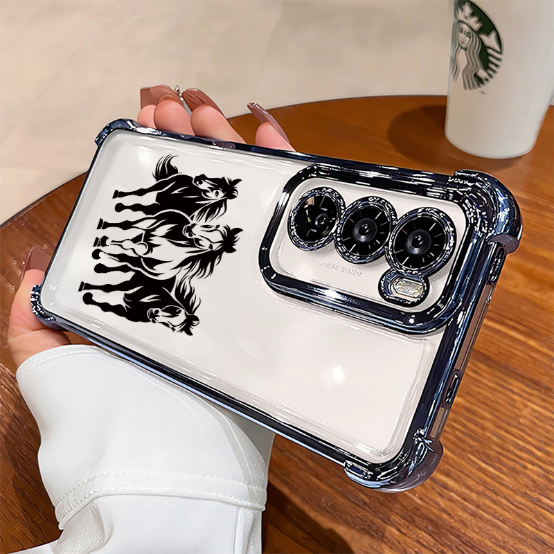 Plating Transparent Phone Case - огляд і ціна Phone Cases Horse