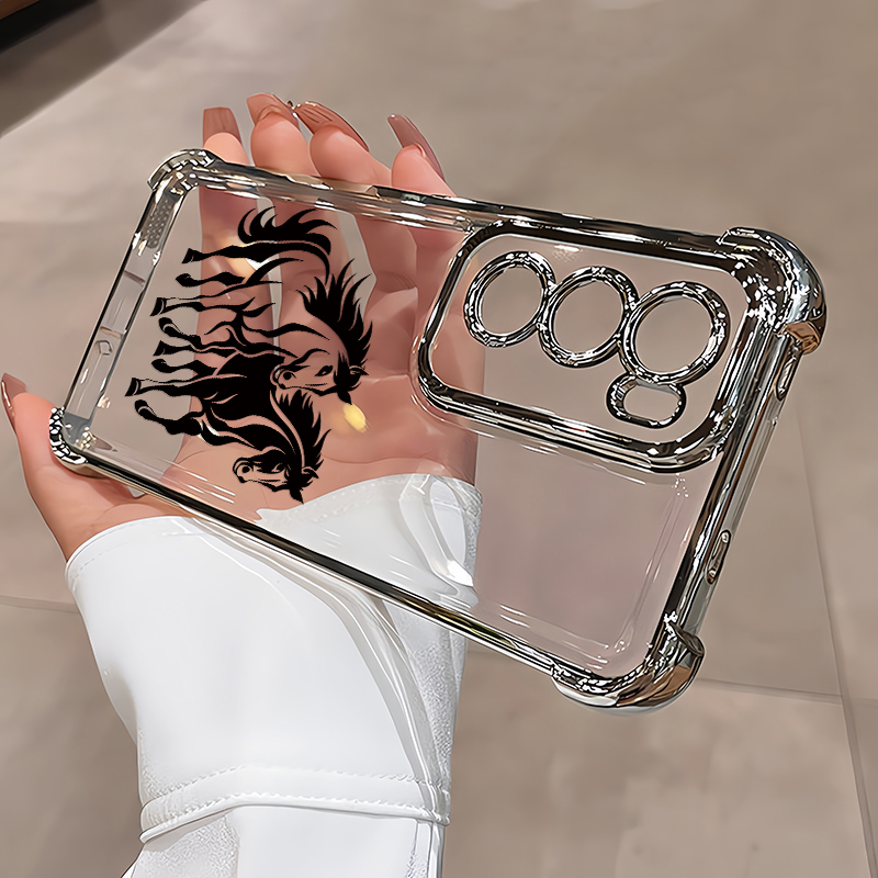 Plating Transparent Phone Case - огляд і ціна Phone Cases Horse