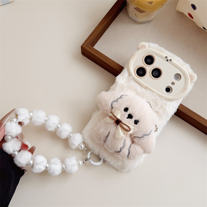 3D Cartoon Bowknot Puppy Warm  - огляд і ціна Phone Cases Iphone 12