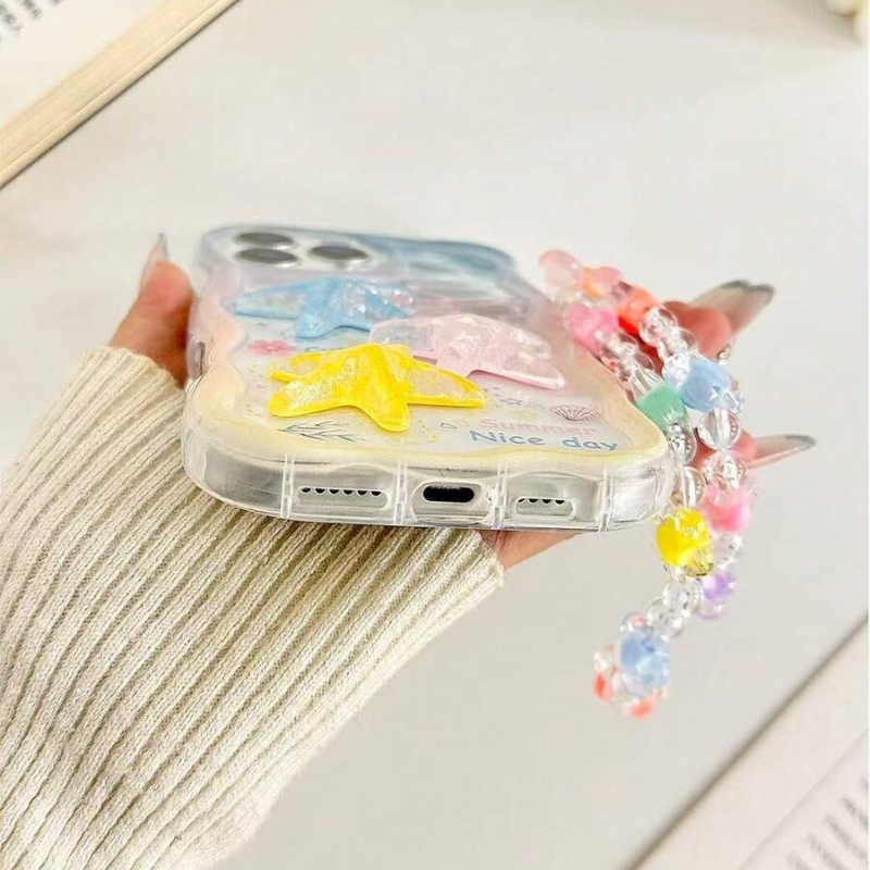 Cartoon Starfish Shell Transpa - огляд і ціна Phone Cases With Charms