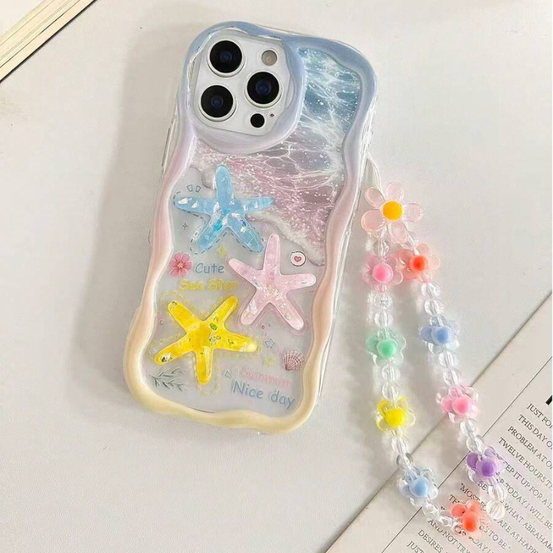 Cartoon Starfish Shell Transpa - огляд і ціна Phone Cases With Charms