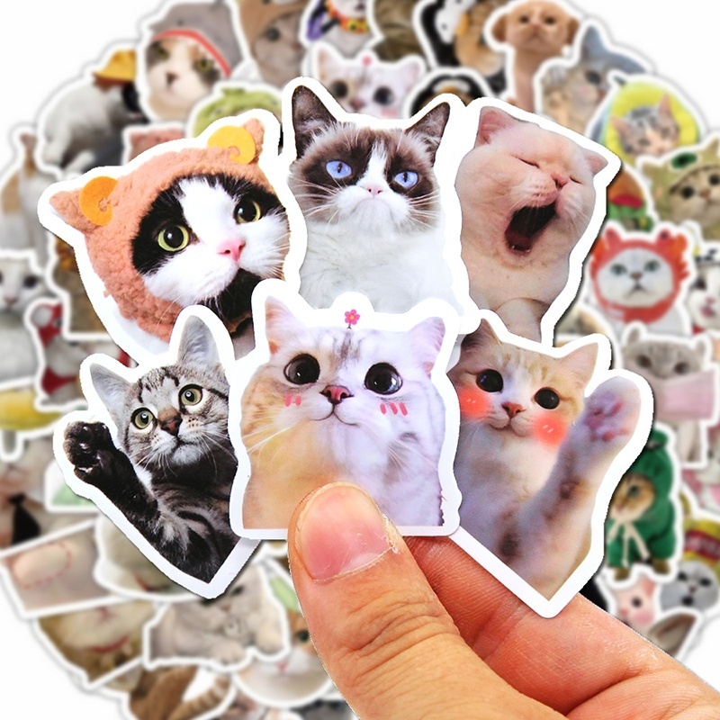 100Pcs Cute Funny Cat Emoji St - огляд і ціна Phone Cases Kids