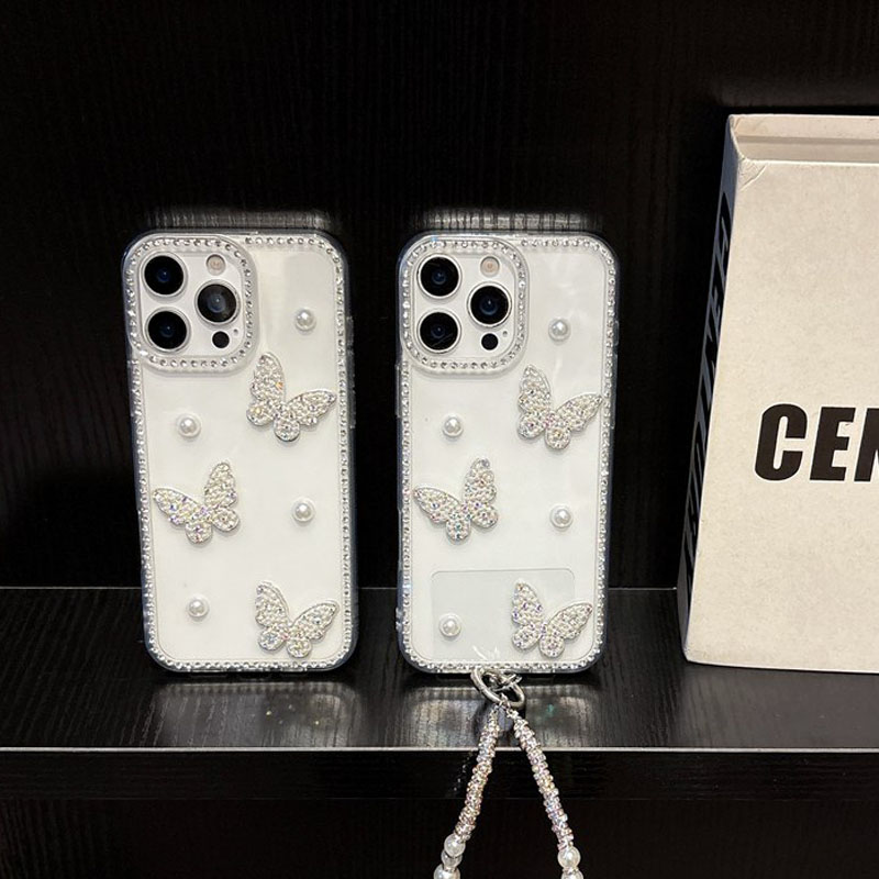 Pearl Butterfly Bling Diamond  - огляд і ціна Phone Cases Loopy