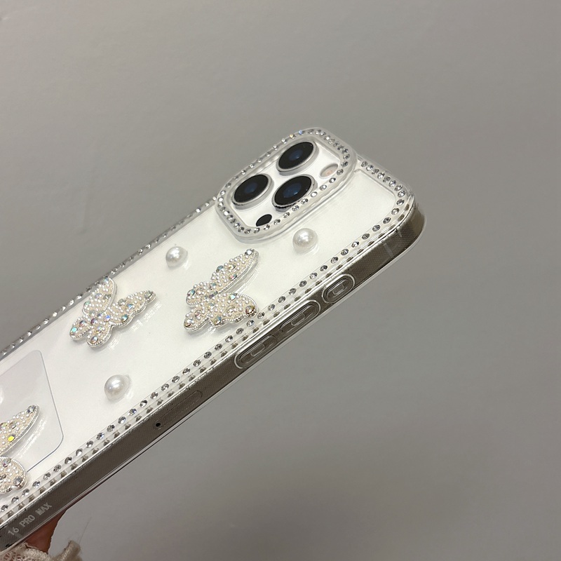 Pearl Butterfly Bling Diamond  - огляд і ціна Phone Cases Loopy