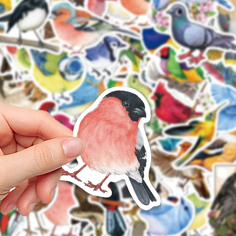 50PCS Watercolor Bird Graffiti - огляд і ціна Phone Cases Kids