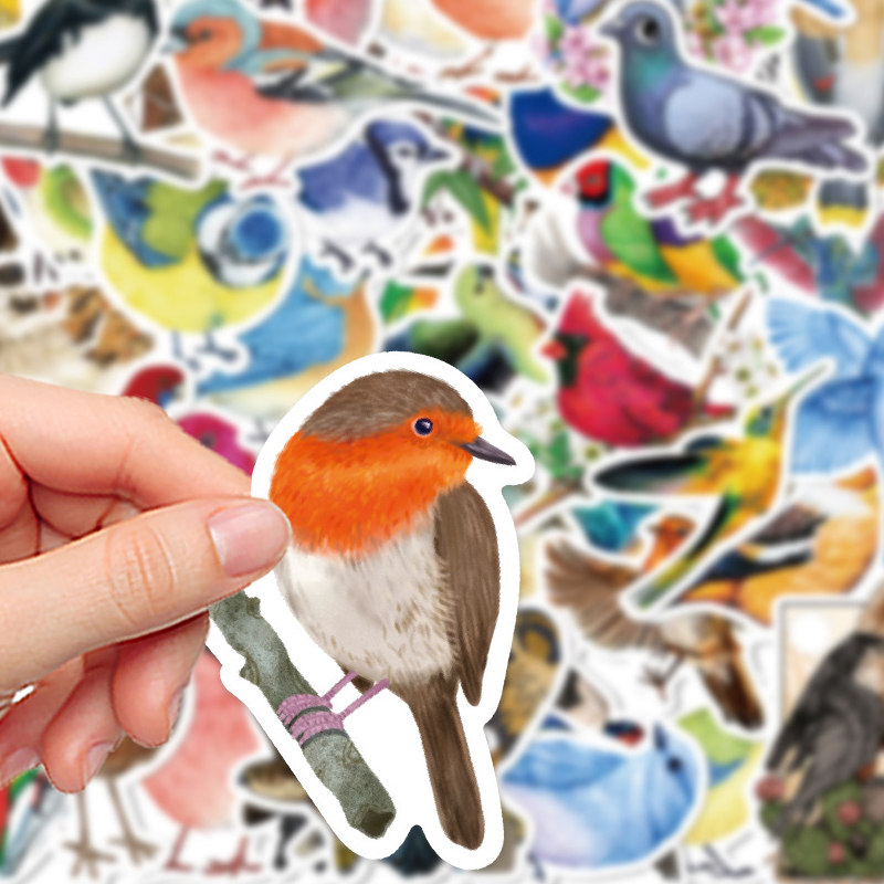 50PCS Watercolor Bird Graffiti - огляд і ціна Phone Cases Kids