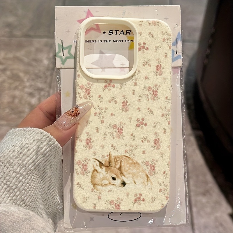 Cute Deer Full Floral Pattern  - огляд і ціна Phone Cases Designer