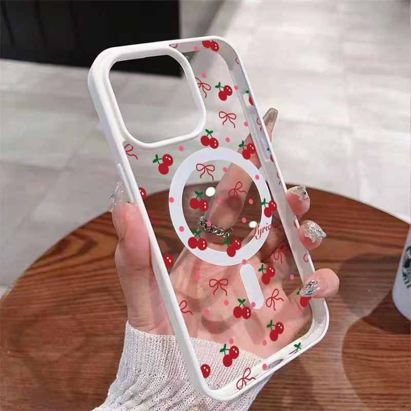 Red Cherry Printed Magnetic Ph - огляд і ціна Phone Cases Cherry