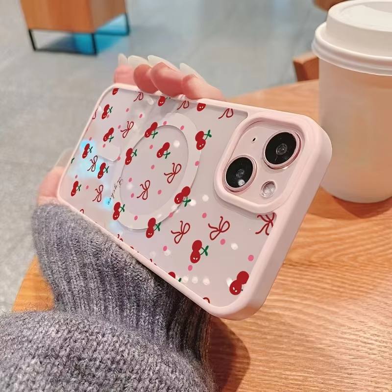Red Cherry Printed Magnetic Ph - огляд і ціна Phone Cases Cherry