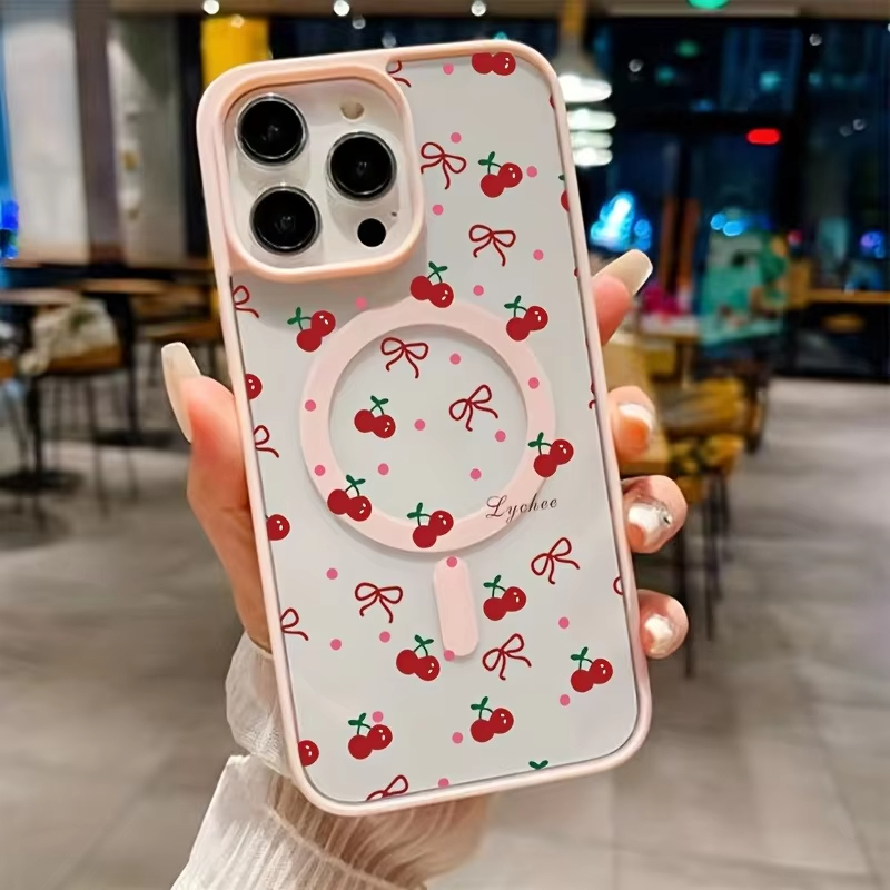 Red Cherry Printed Magnetic Ph - огляд і ціна Phone Cases Cherry
