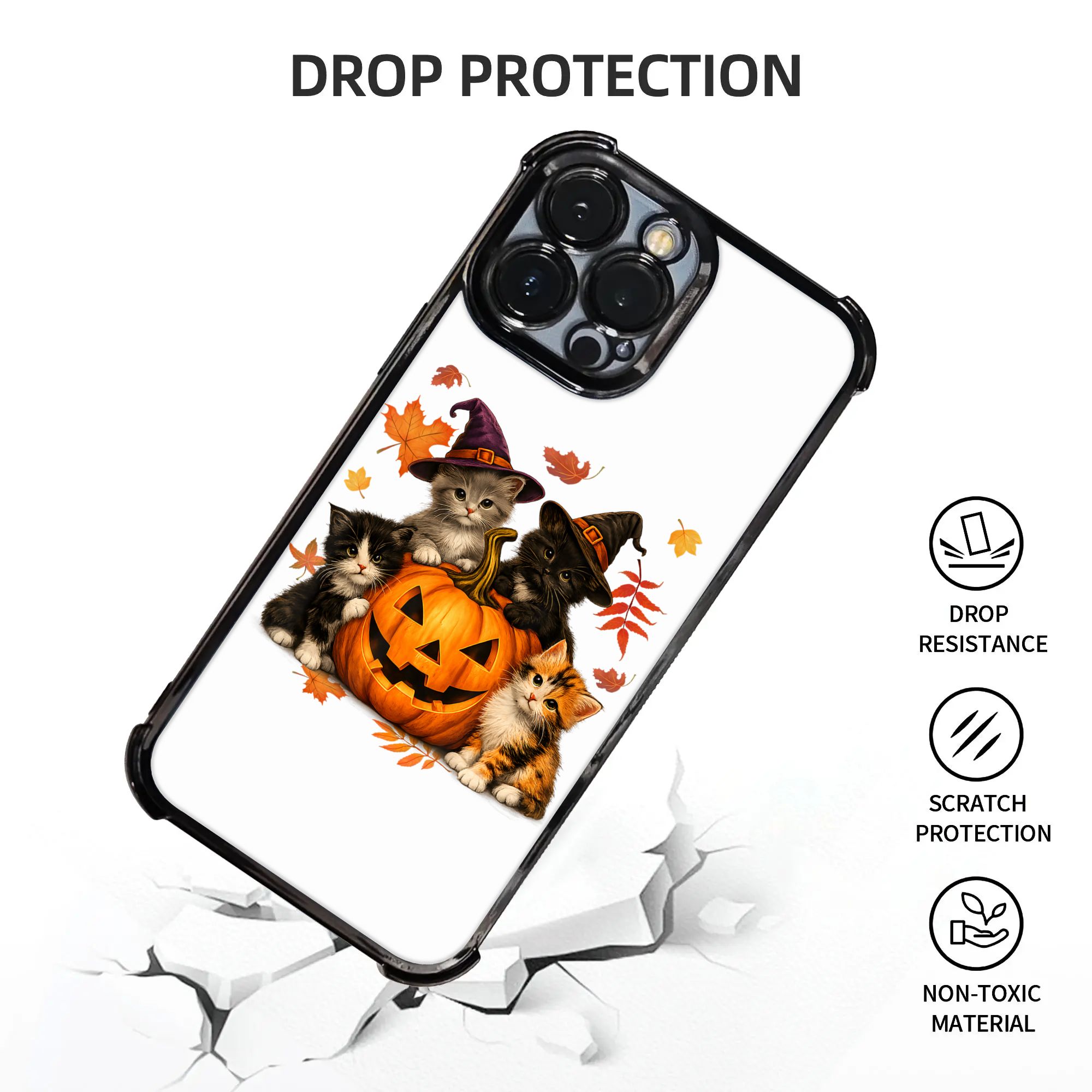 Halloween Cute Cats Pumpkin Sp - огляд і ціна Phone Cases Kids
