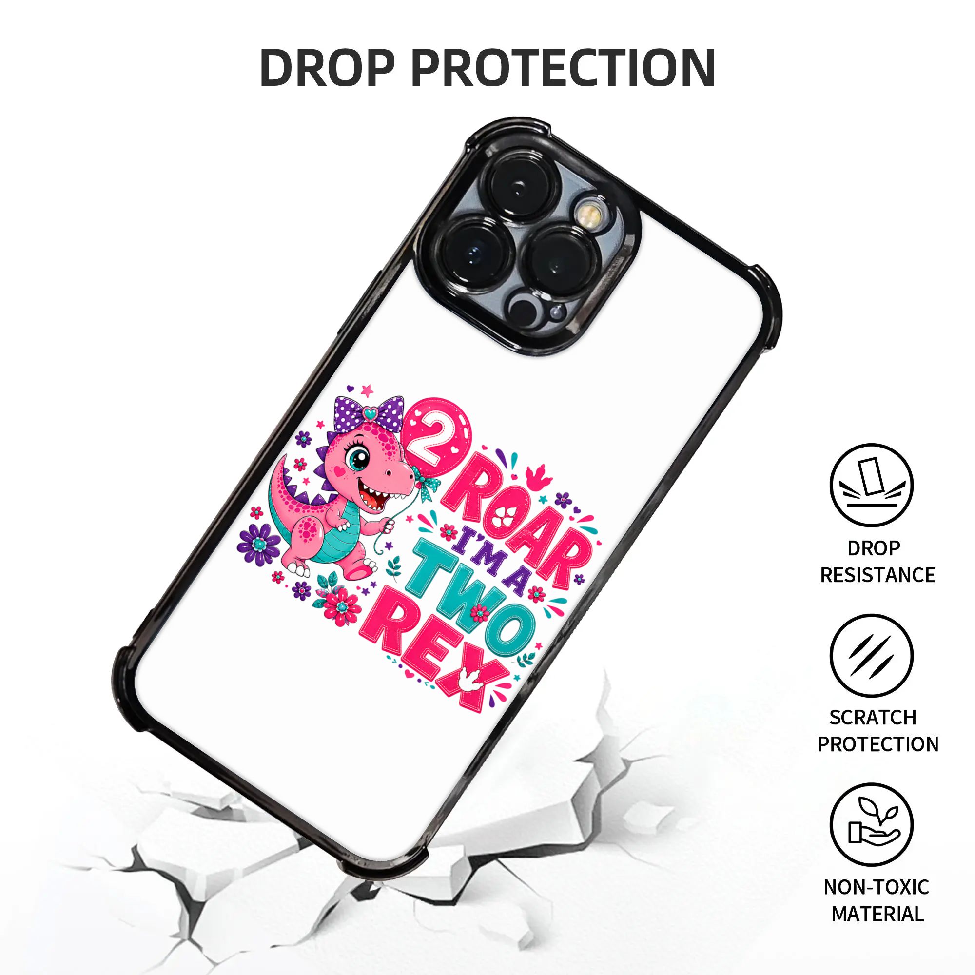 Kids Roar I'm A Two Rex Dinosa - огляд і ціна Phone Cases Kids