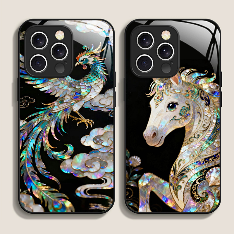 Stylish Horses Marble Texture  - огляд і ціна Phone Cases Horse