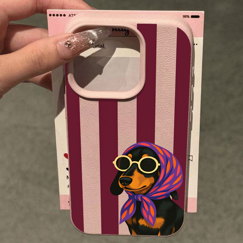 Charming Rustic Puppy in Strip - огляд і ціна Phone Cases With Charms