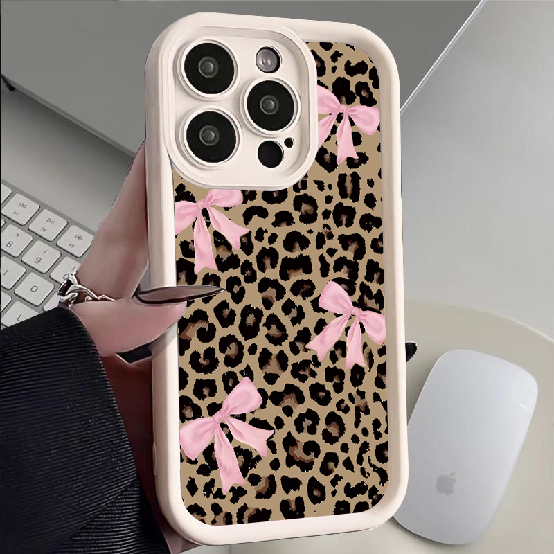 Luxury Leopard Print Bow Phone - огляд і ціна Phone Cases Classy