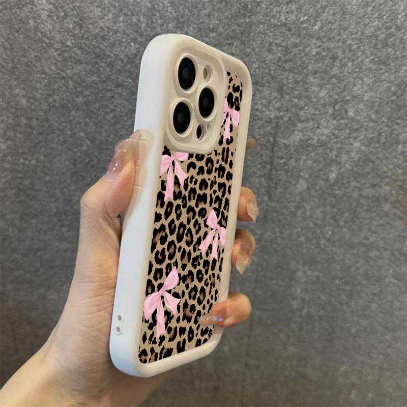 Luxury Leopard Print Bow Phone - огляд і ціна Phone Cases Classy