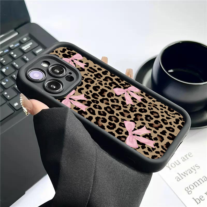 Luxury Leopard Print Bow Phone - огляд і ціна Phone Cases Classy