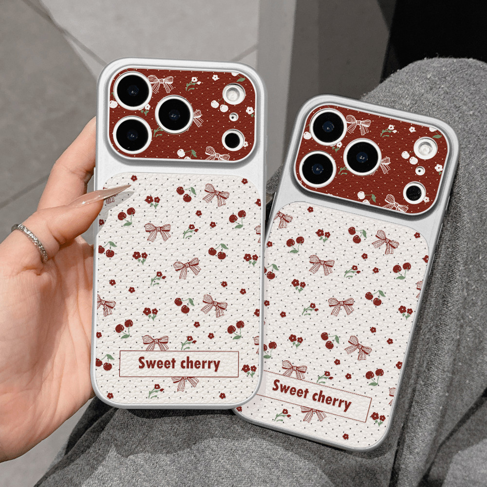 Sweet Cherry Bow Leather Phone - огляд і ціна Phone Cases Cherry