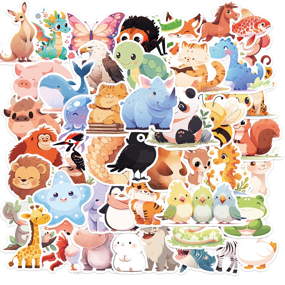 50PCS Cute Animal Water Bottle - огляд і ціна Phone Cases Kids