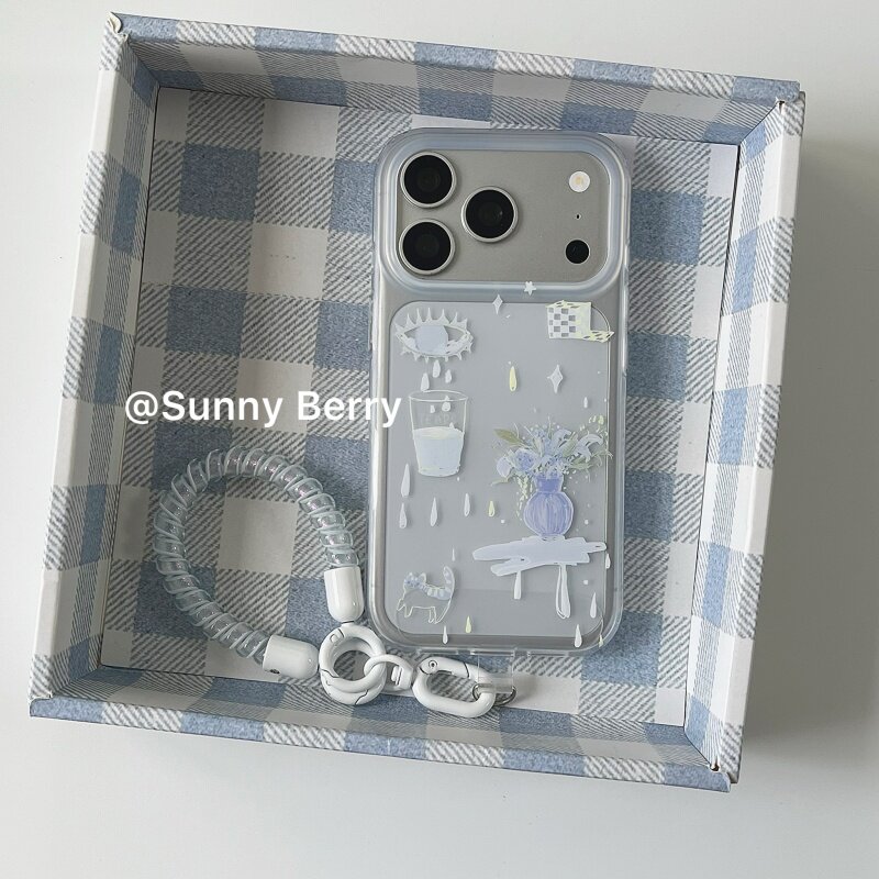 Korean Ins Blue Tear Vase Illu - огляд і ціна Phone Cases Korea