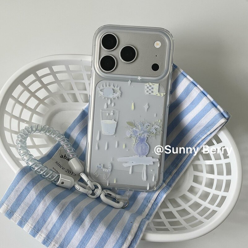 Korean Ins Blue Tear Vase Illu - огляд і ціна Phone Cases Korea