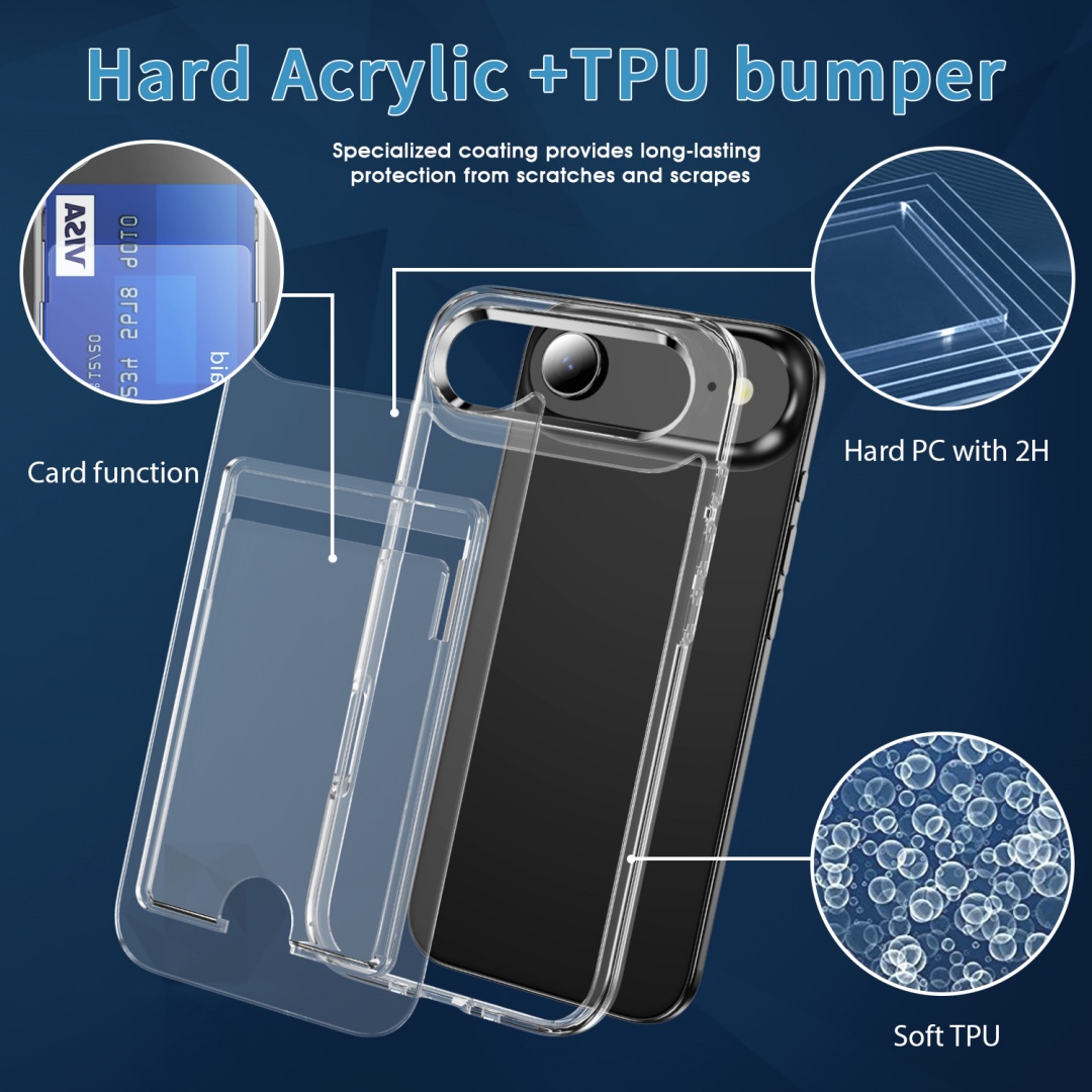 Luxury Clear Card Slot Holder  - огляд і ціна Phone Cases Classy