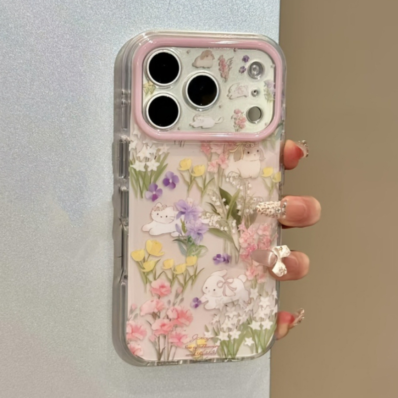 Cute Cat Colorful Flower Prote - огляд і ціна Phone Cases With Charms