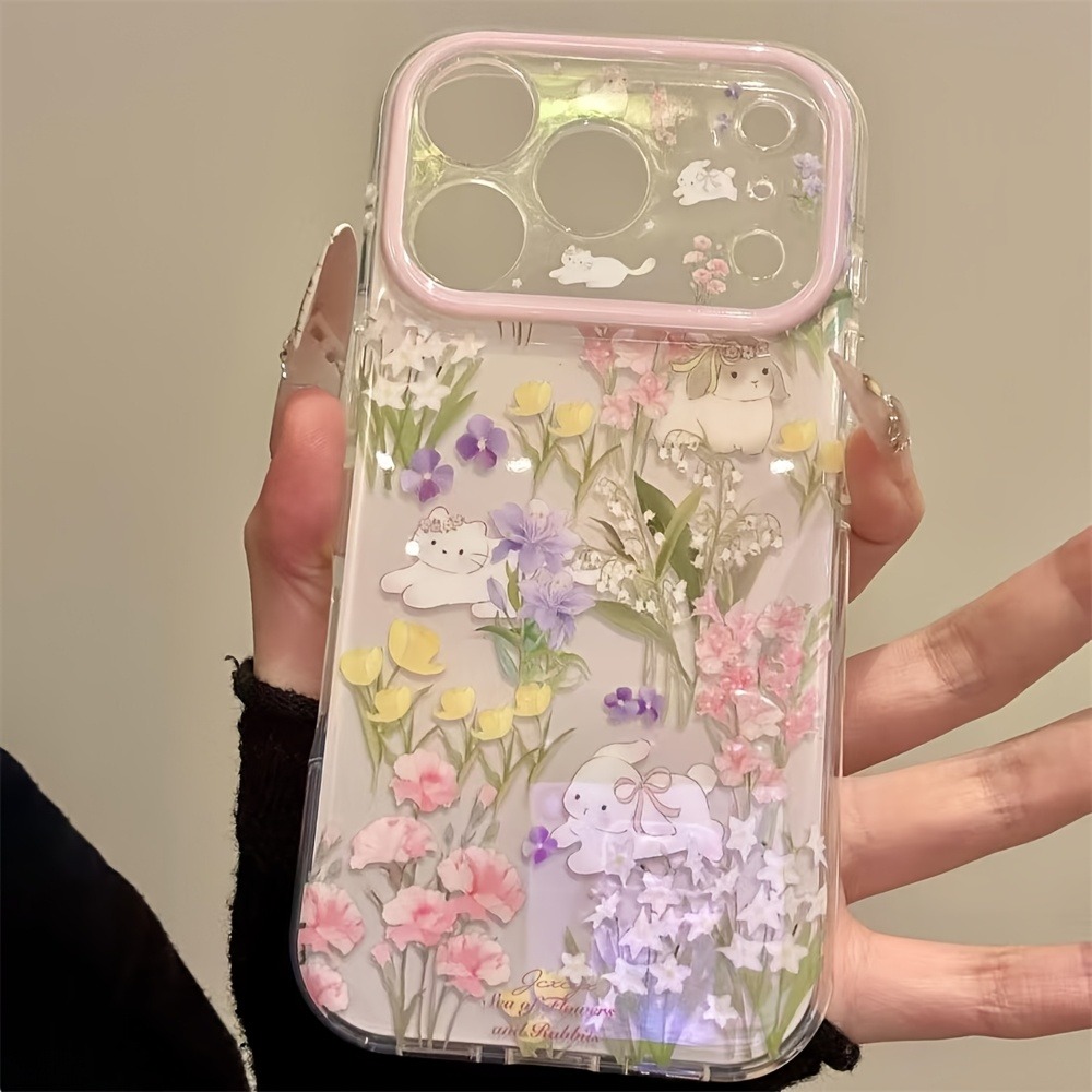 Cute Cat Colorful Flower Prote - огляд і ціна Phone Cases With Charms