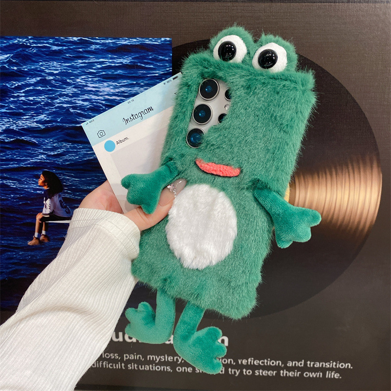 Plush Frog Phone Case, Cute Gr - огляд і ціна Phone Cases Protective