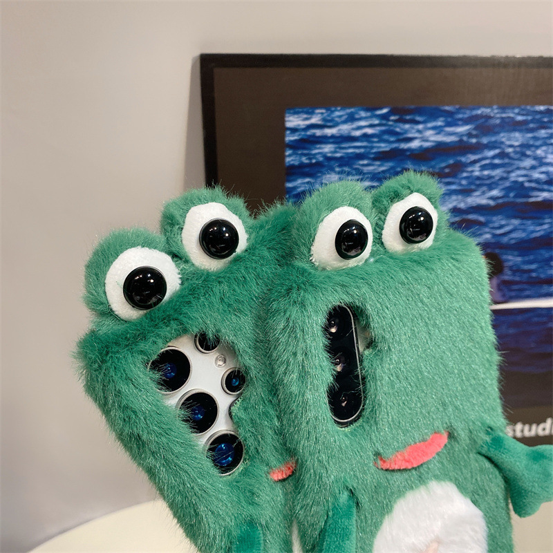 Plush Frog Phone Case, Cute Gr - огляд і ціна Phone Cases Protective