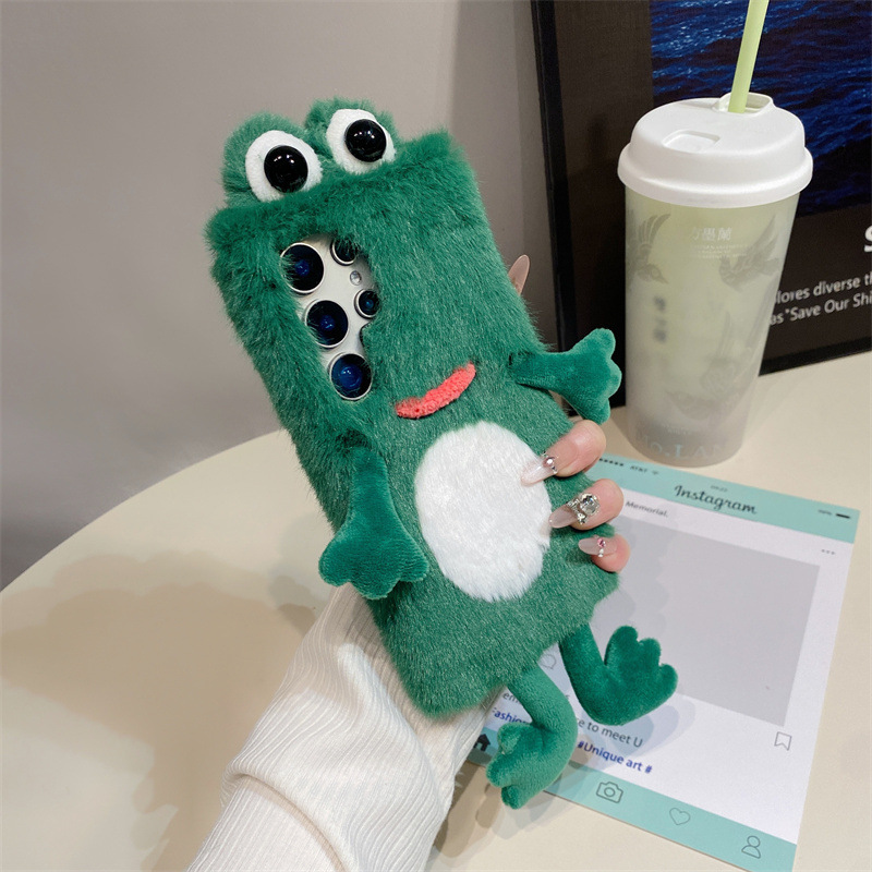 Plush Frog Phone Case, Cute Gr - огляд і ціна Phone Cases Protective