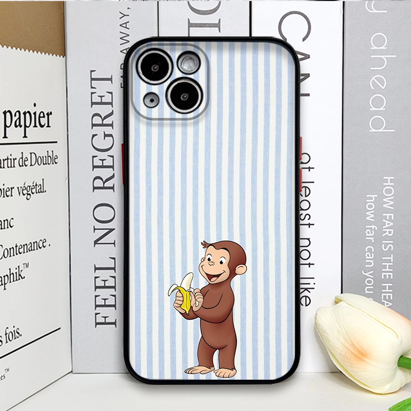 Cartoon Striped Monkey Holding - огляд і ціна Phone Cases Iphone 12